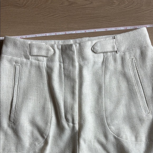 $348 Torn By Ronny Kobo Designer Luxury Elegant Chuck Cargo Pants Ivory - Picture 2 of 8